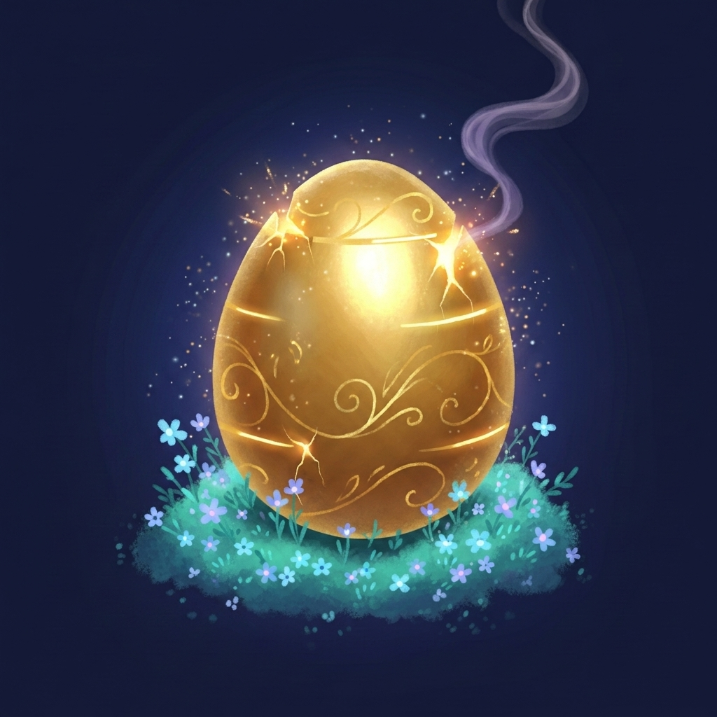 A golden egg, ready to hatch
